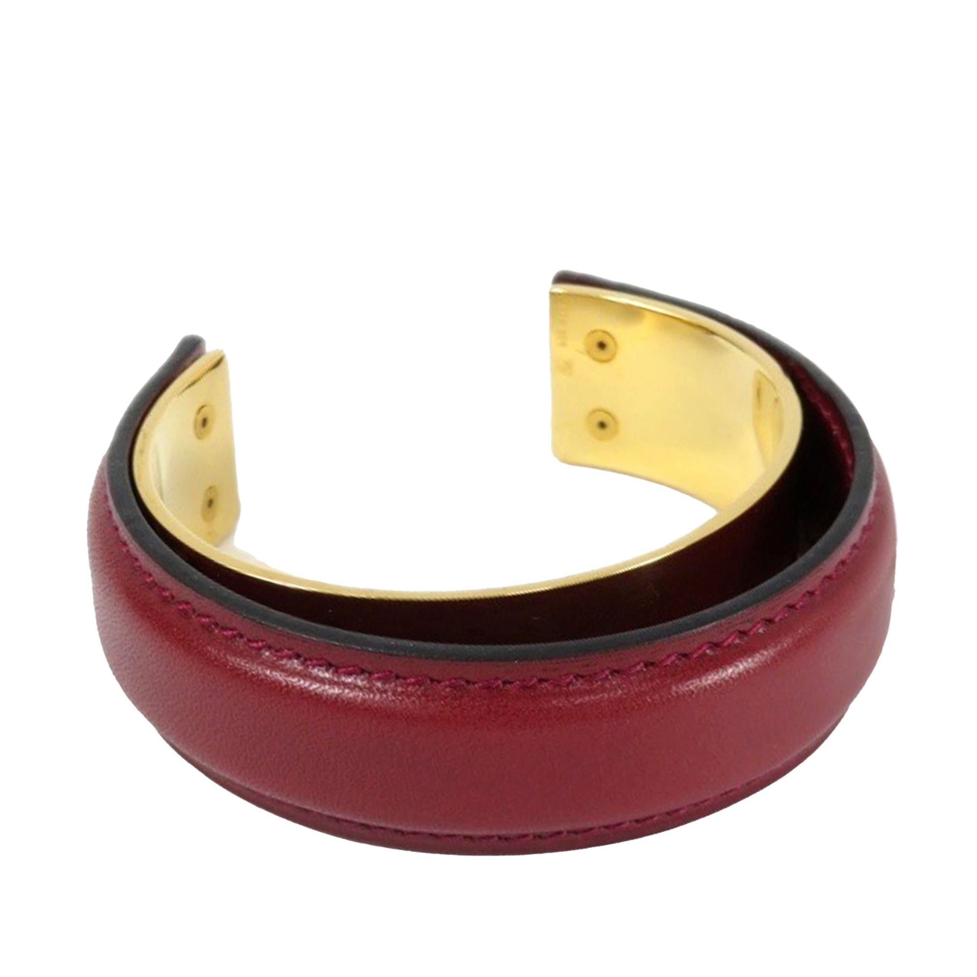 Hermes Leather Cuff Bracelet (SHG-nFdanZ)