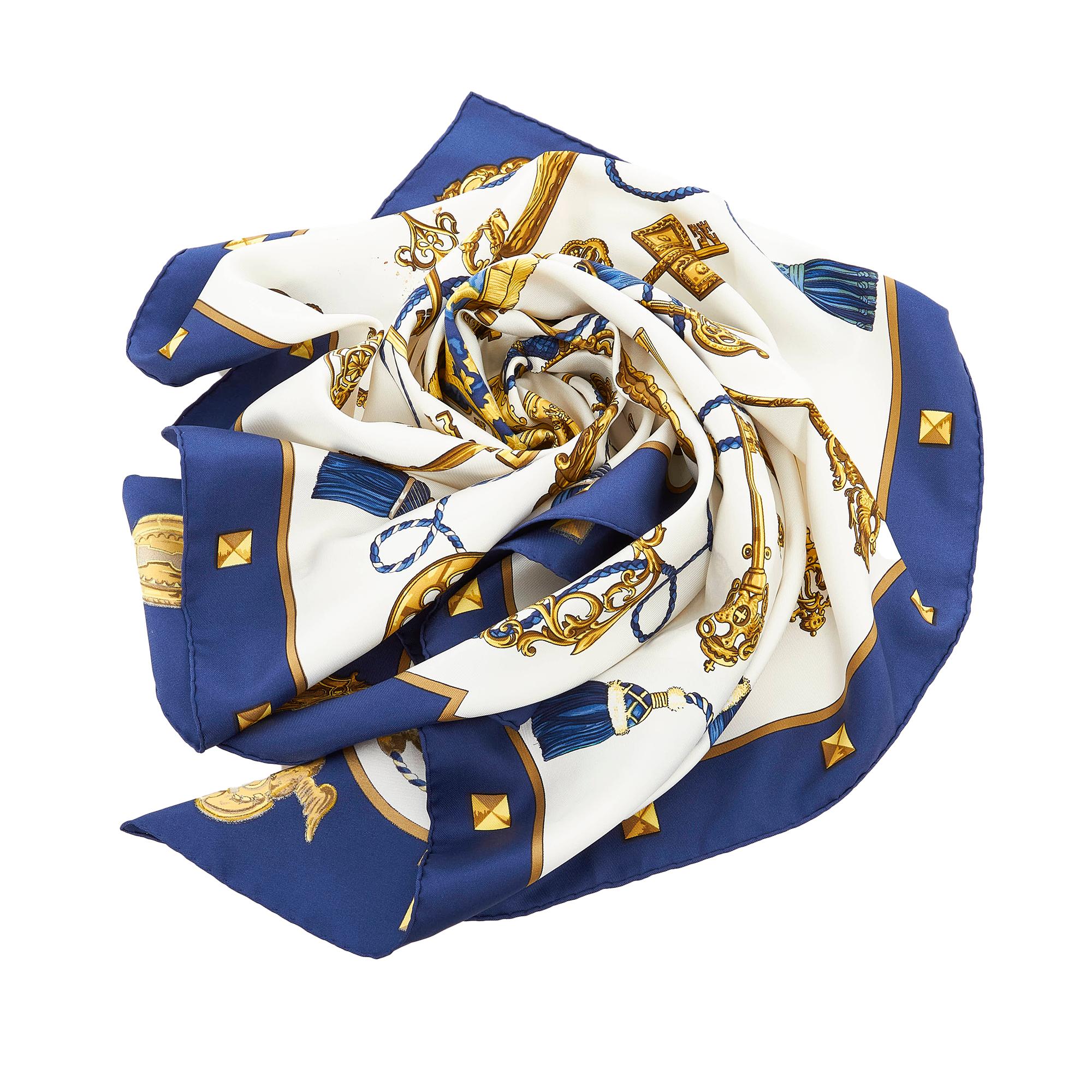 Hermes Les Cles Silk Scarf (SHG-JGJKaB)
