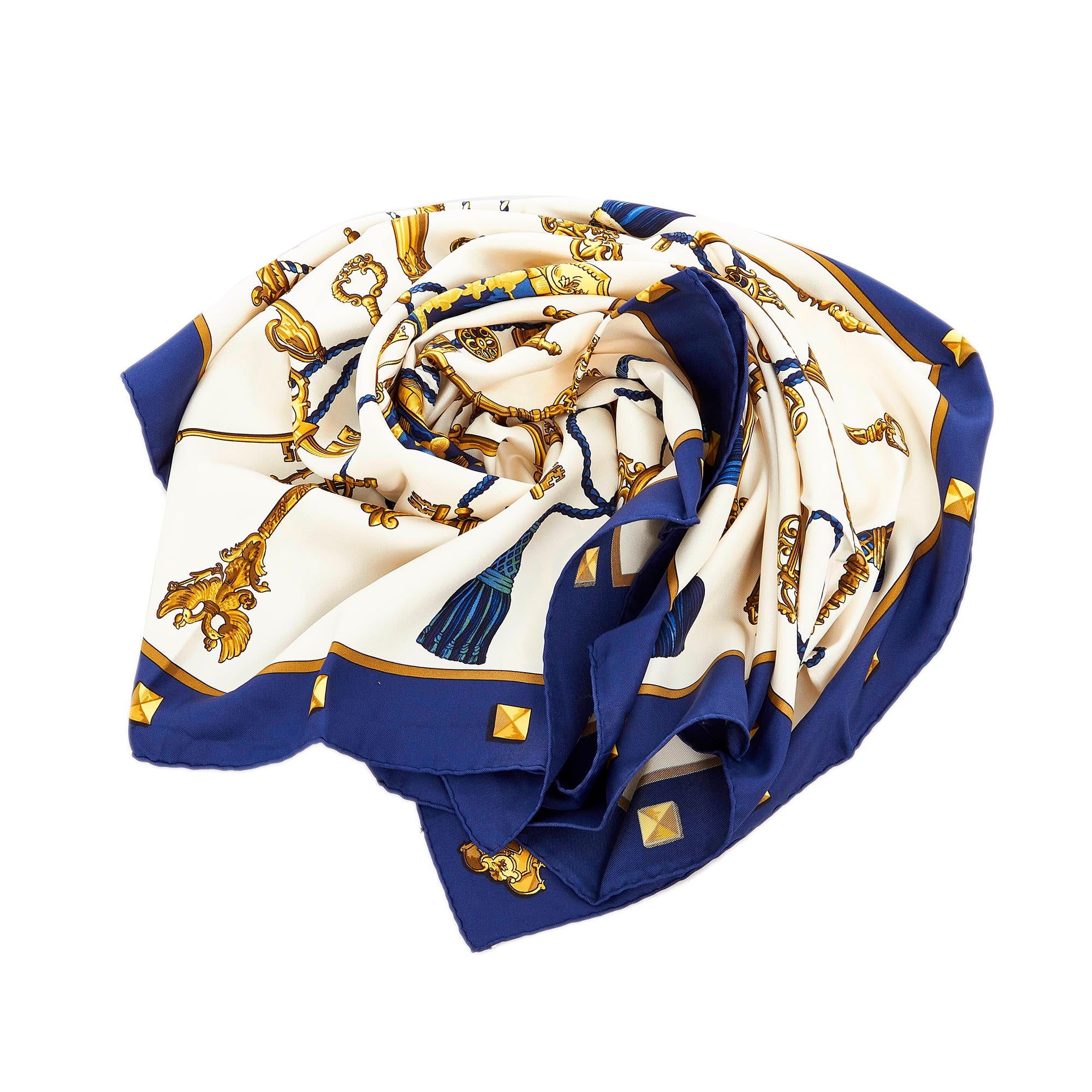Hermes Les Cles Silk Scarf (SHG-Ax4h8B)