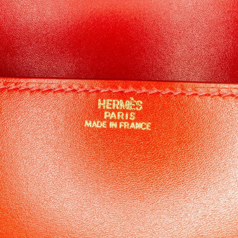 Hermes Medor Leather Clutch Bag (SHG-R1EcqA)