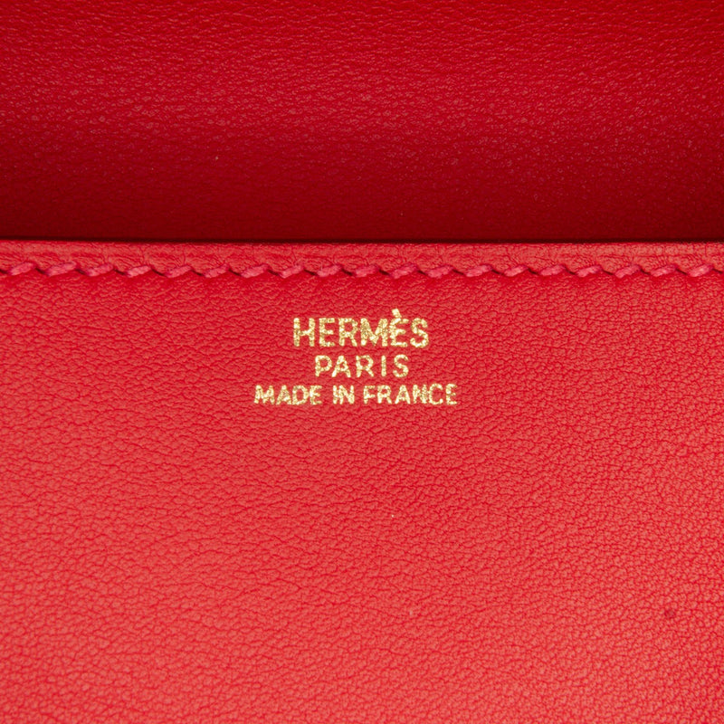 Hermes Medor Leather Clutch Bag (SHG-28xEUn)
