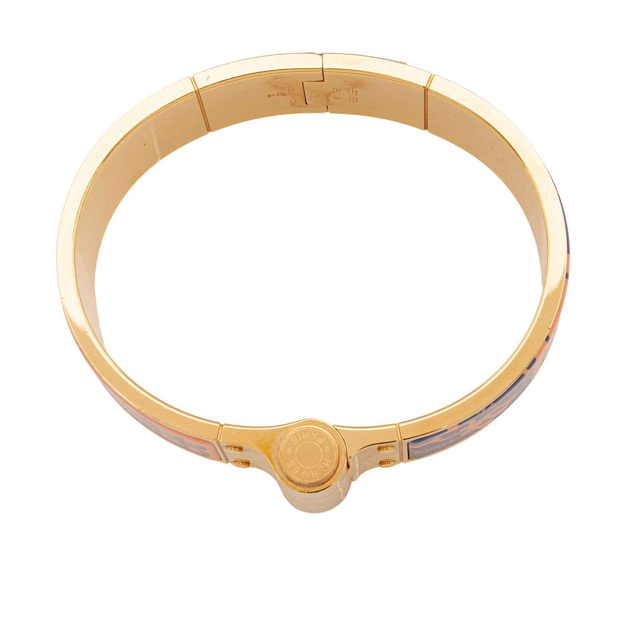 Hermes Mors A Jouets Tatoo Hinged Wide Bracelet