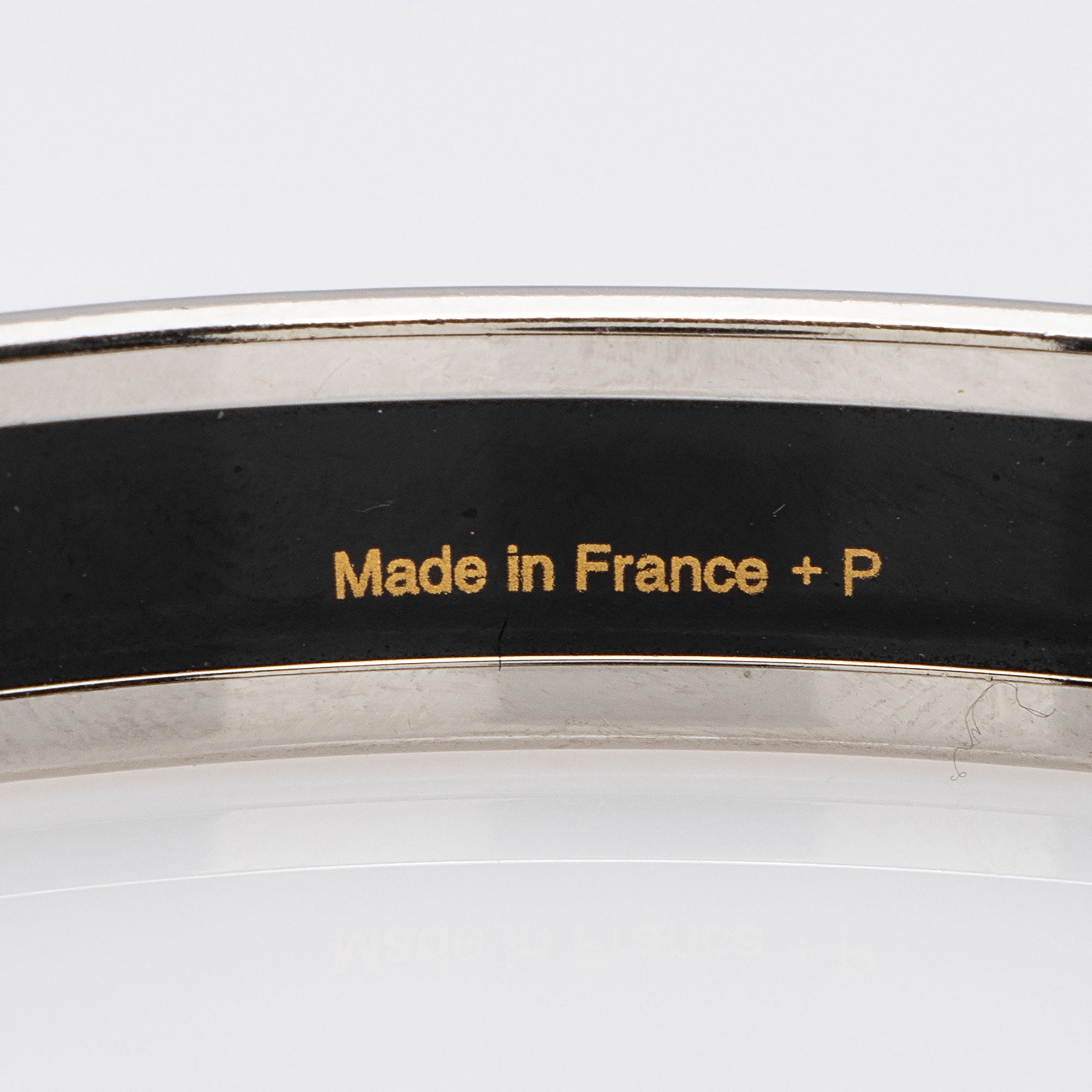 Hermes Printed Enamel Narrow Bracelet