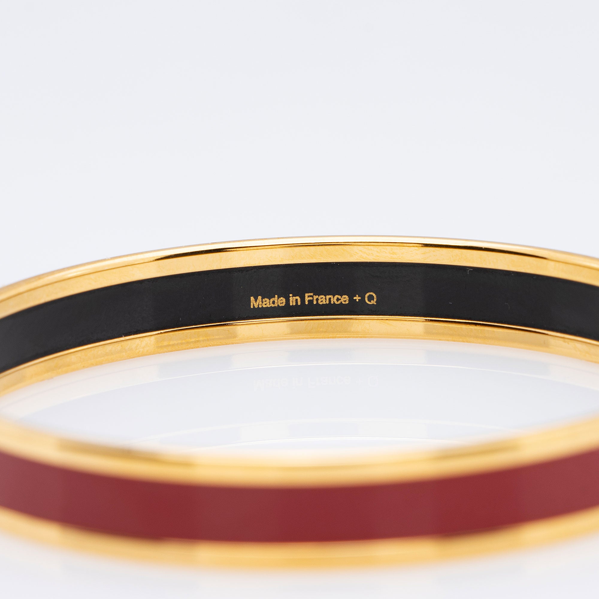 Hermes Printed Enamel Narrow Bracelet