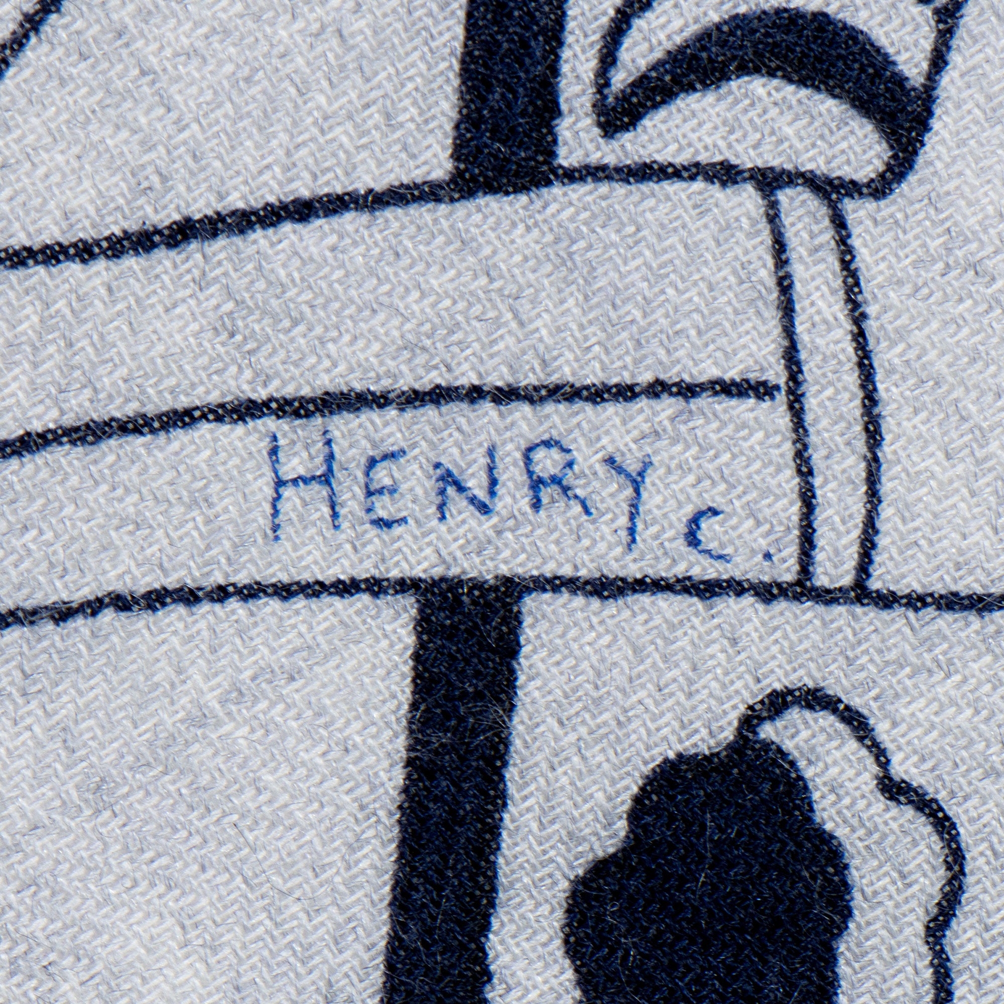 Hermes Silk Cashmere Peuple du Vent 140cm Shawl