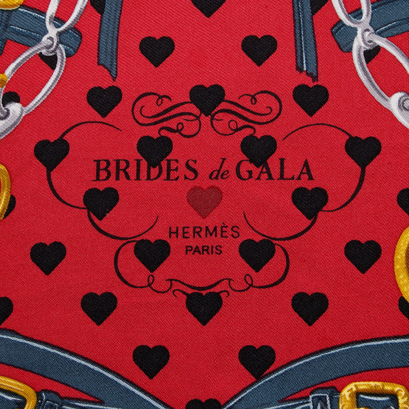 Hermes Silk Brides de Gala Love Pocket Square 40cm Scarf (SHF-fdUCAS)
