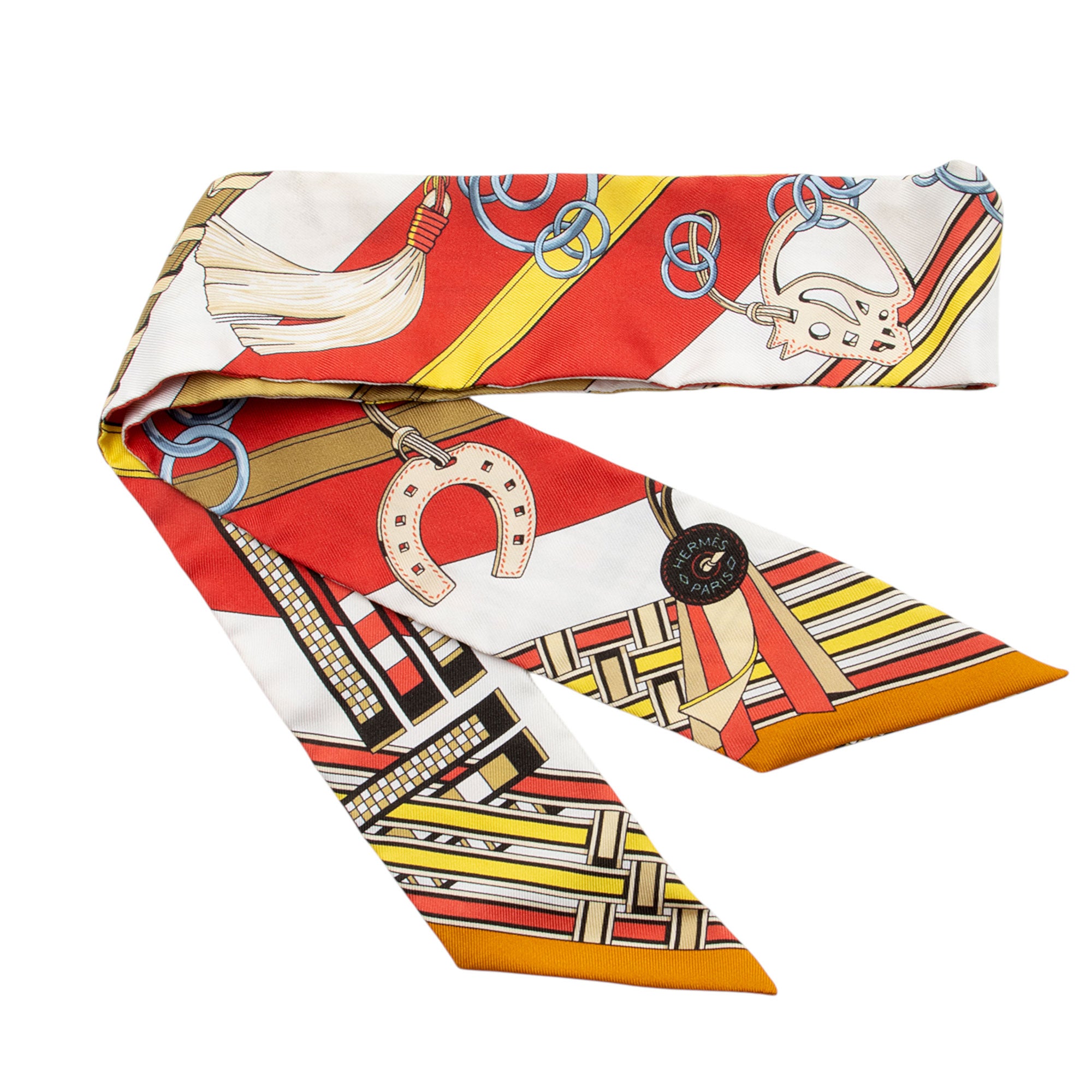 Hermes Silk Brides et Gris Twilly