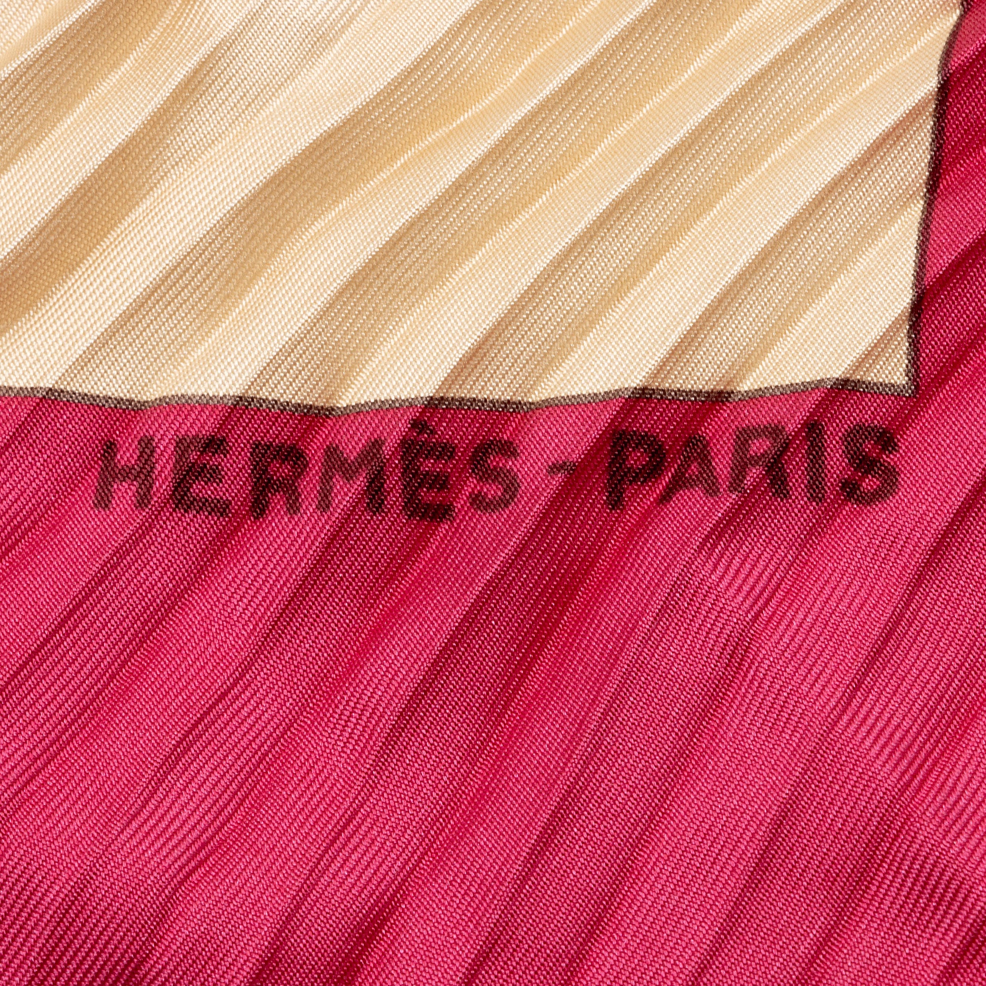 Hermes Silk Charmes Des Plages Normandes II 90cm Plisse Scarf (SHF-3ZMjEI)