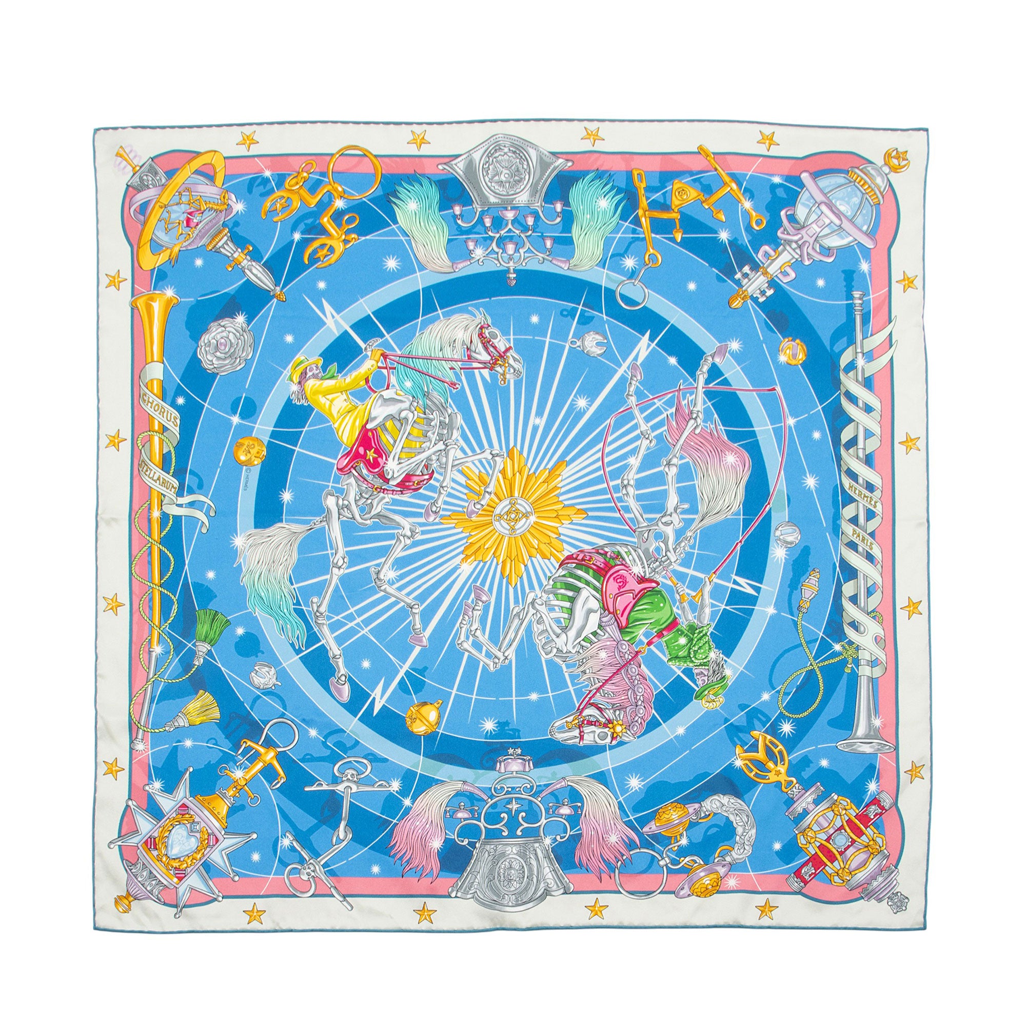 Hermes Silk Chorus Stellarum 70cm Scarf