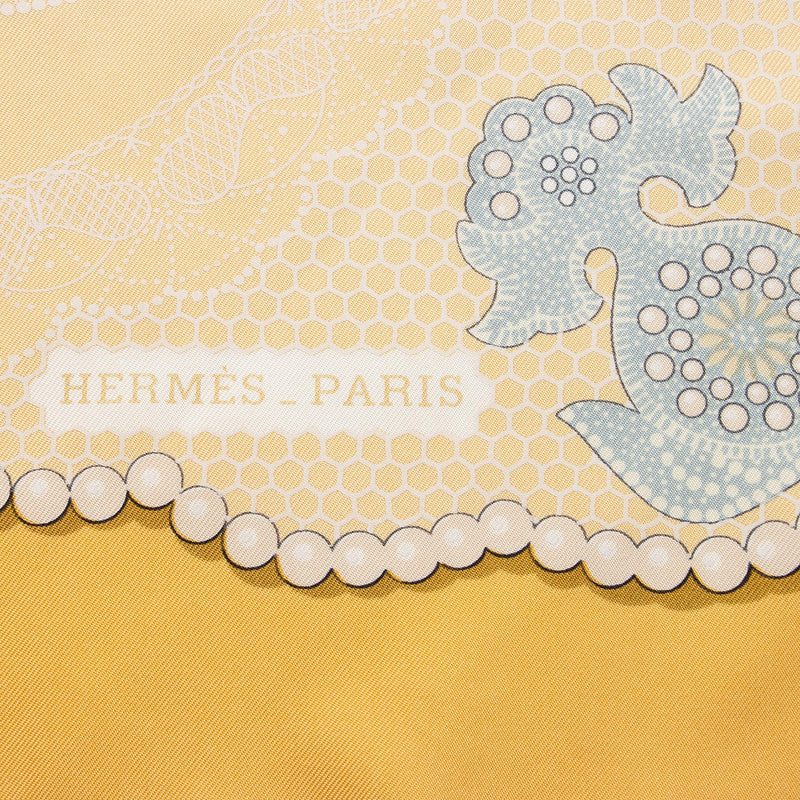 Hermes Silk Doigts De Fee Silk 90cm Scarf (SHF-22473)