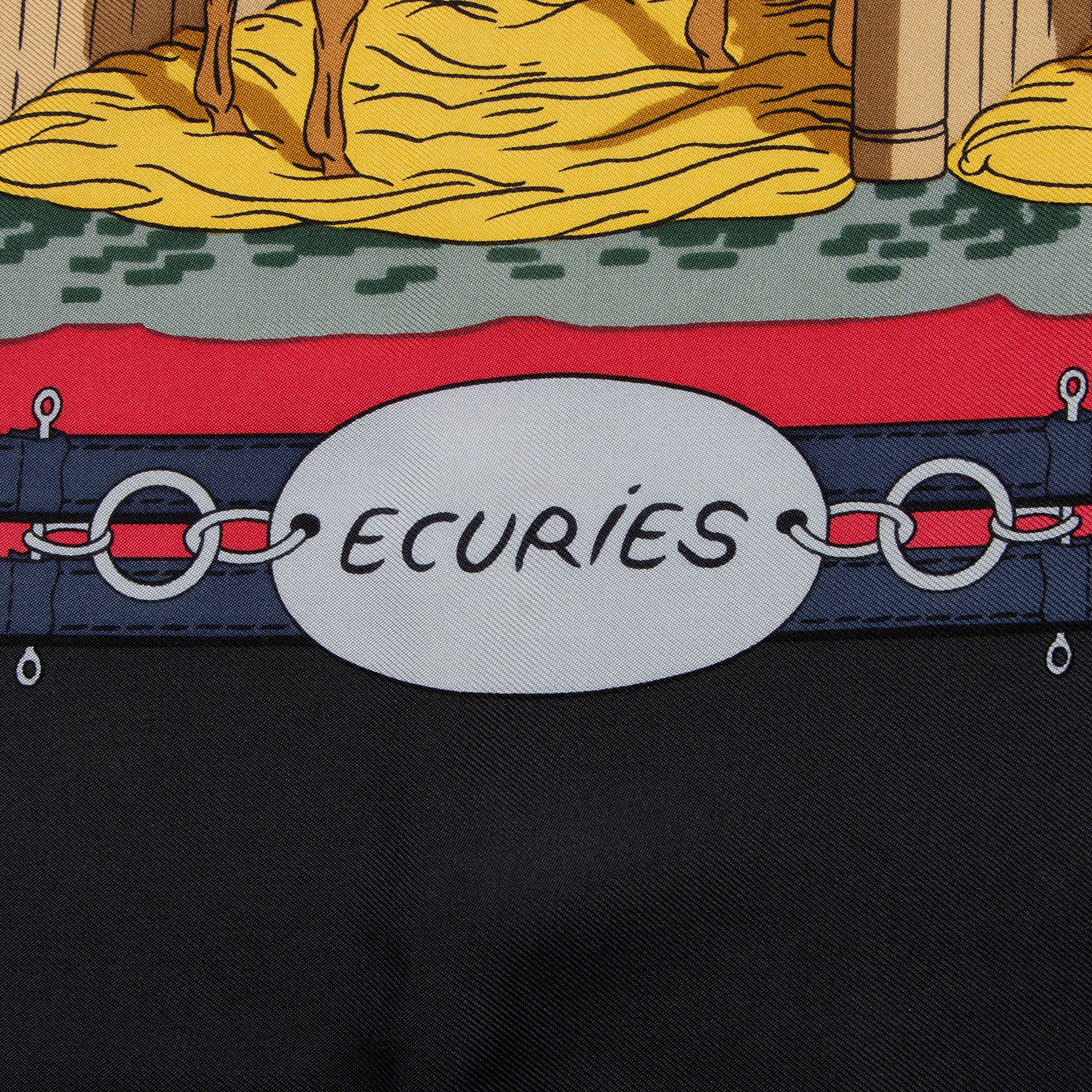 Hermes Silk Ecuries 90cm Scarf