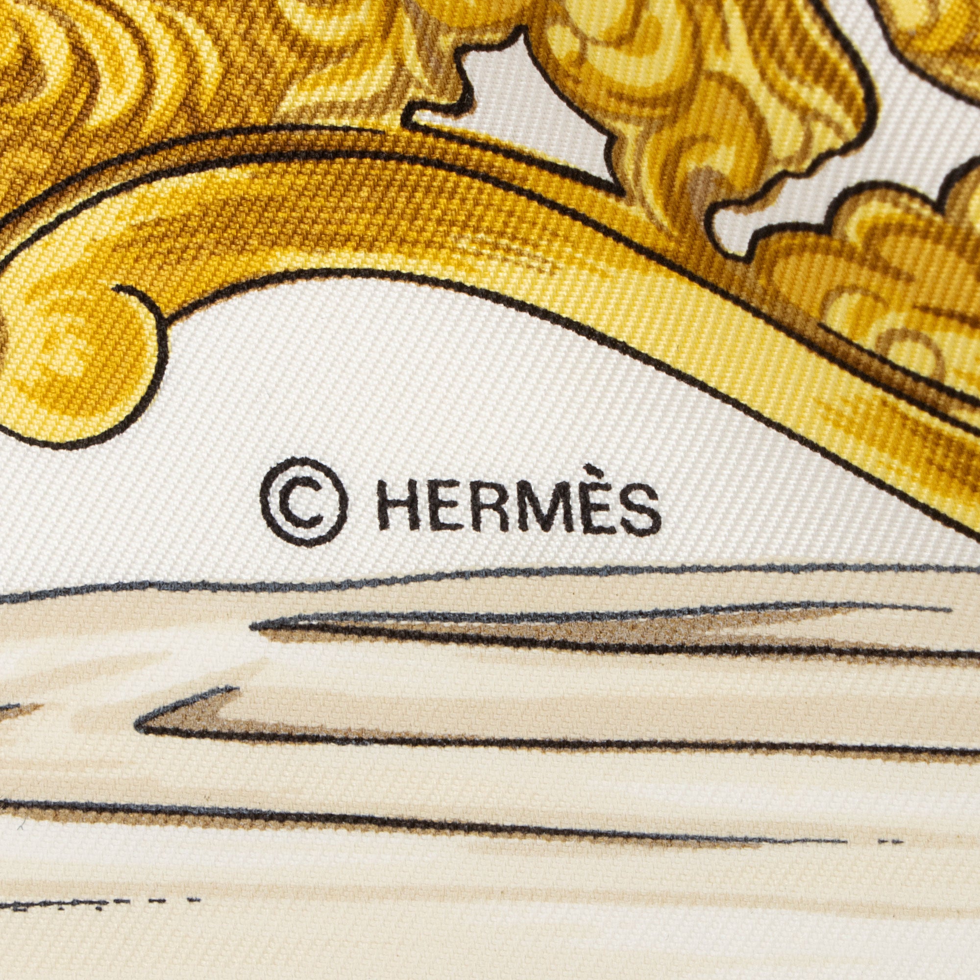 Hermes Silk Etriers 90cm Scarf