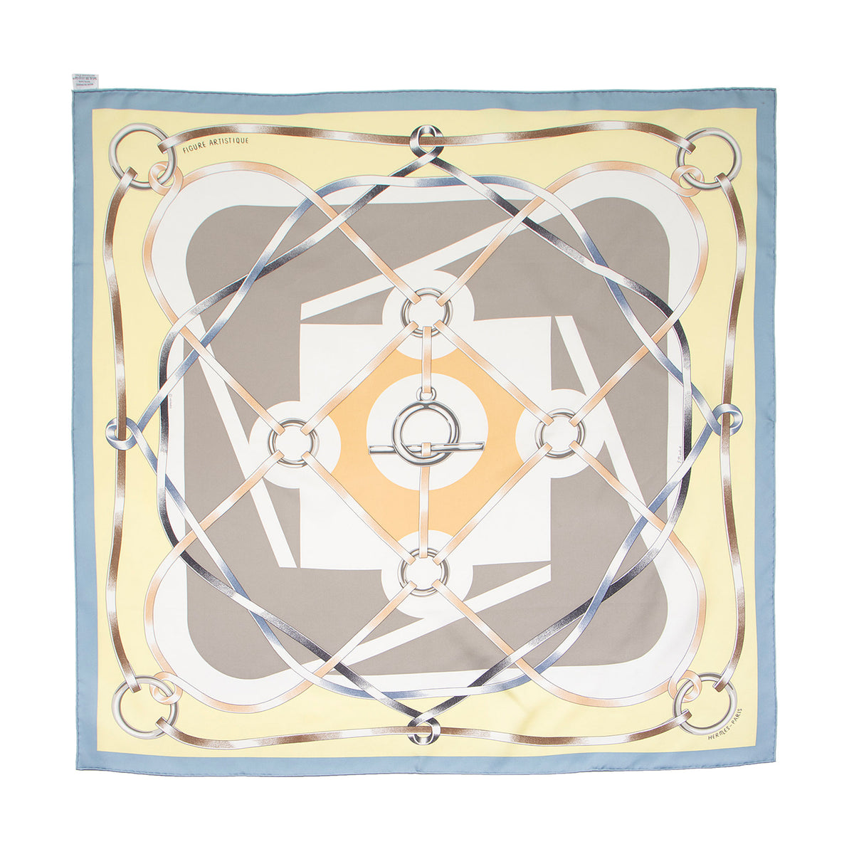 Hermes Silk Figure Artistique 90cm Scarf
