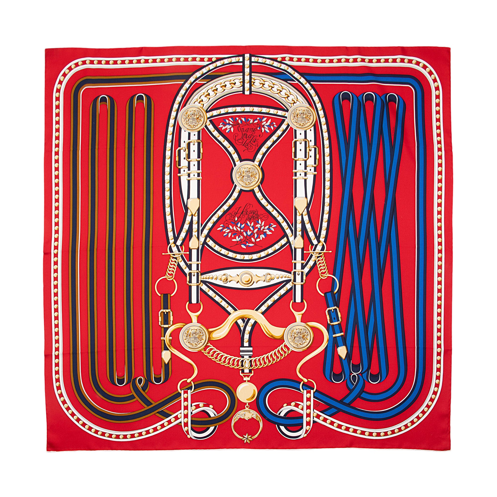 Hermes Silk Grand Tralala 90cm Scarf (SHF-PUWNhm)