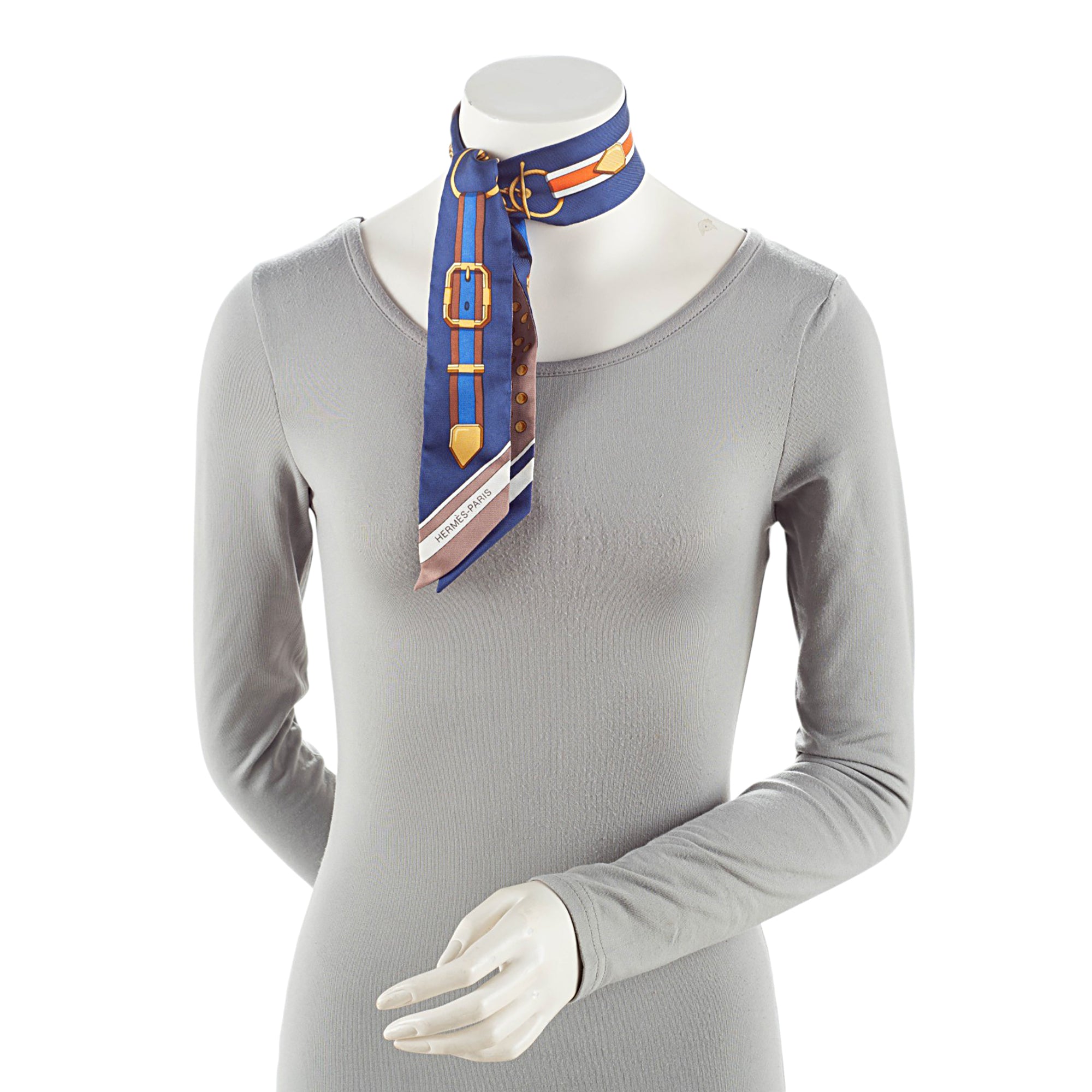 Hermes Silk Grand Tralala Twilly Scarf