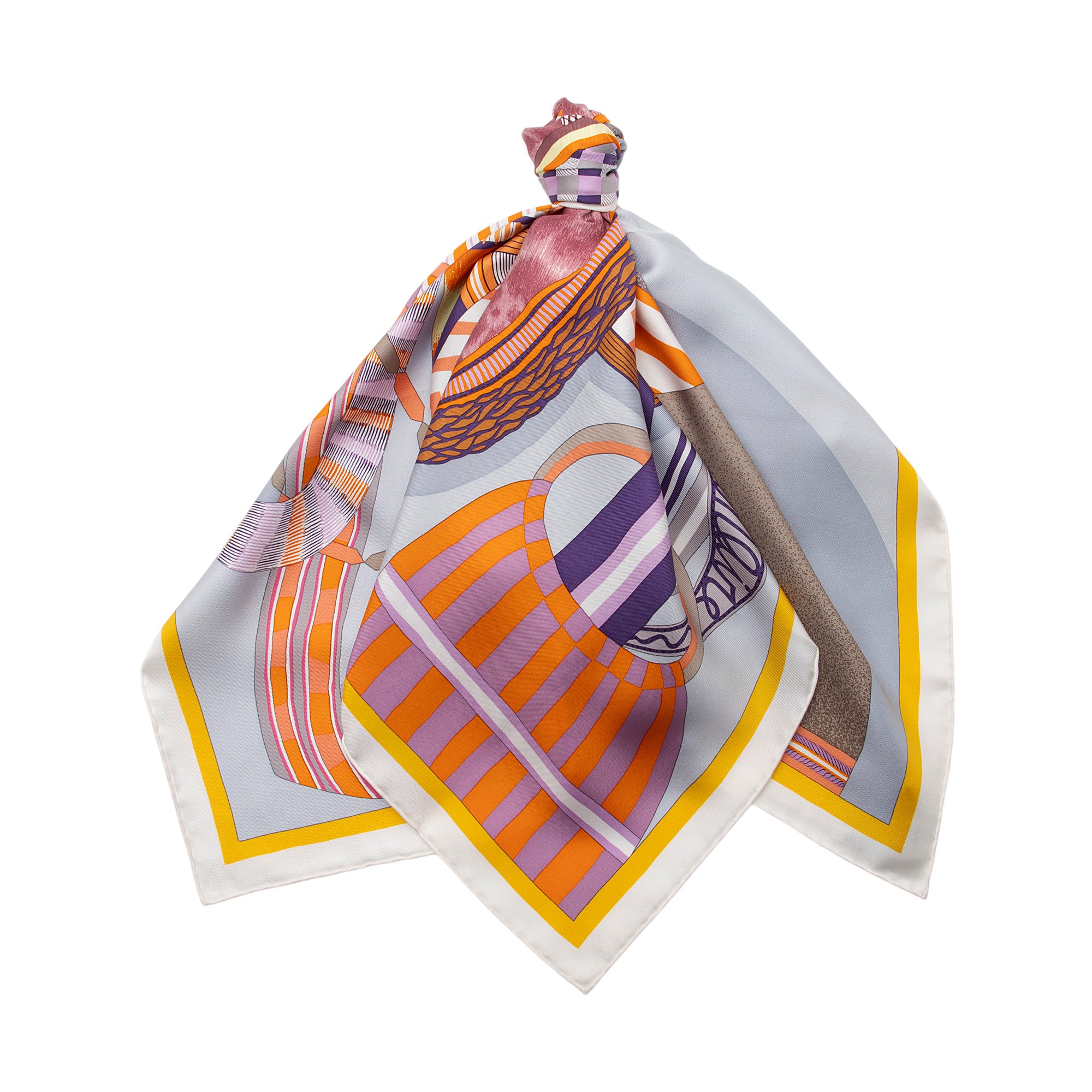 Hermes Silk Imaginaire Dossard 90cm Scarf (SHF-KLRcAu)