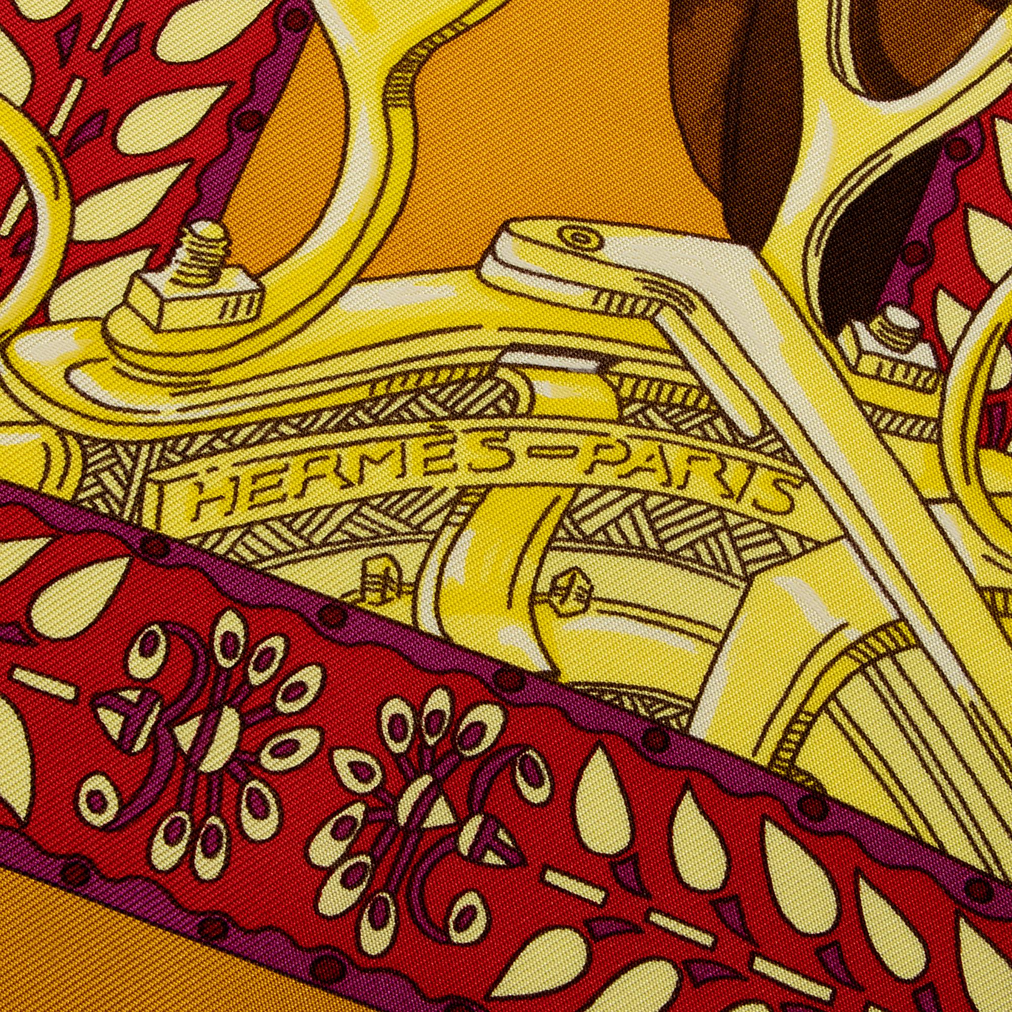 Hermes Silk La Danse du Cheval Marwari 90cm Scarf (SHF-icpnaQ)