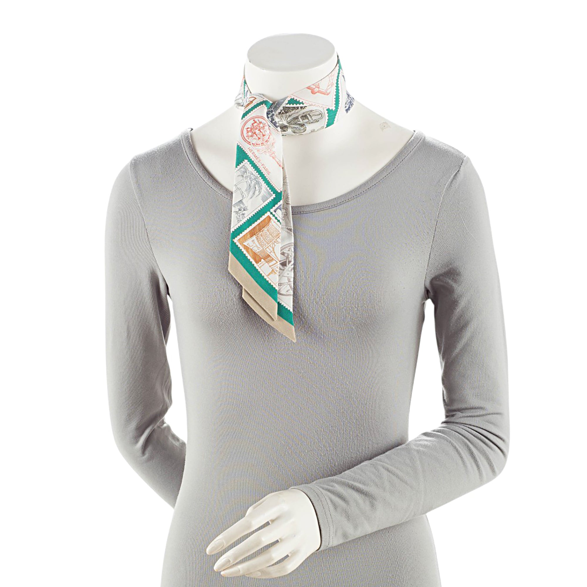 Hermes Silk Le Philateliste Du Faubourg Twilly Scarf