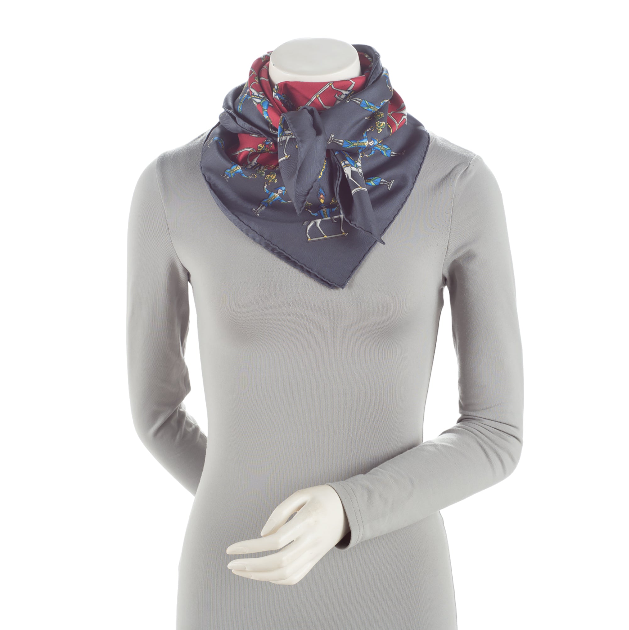 Hermes Silk Les Artificiers 90cm Scarf (SHF-d0s4nA)