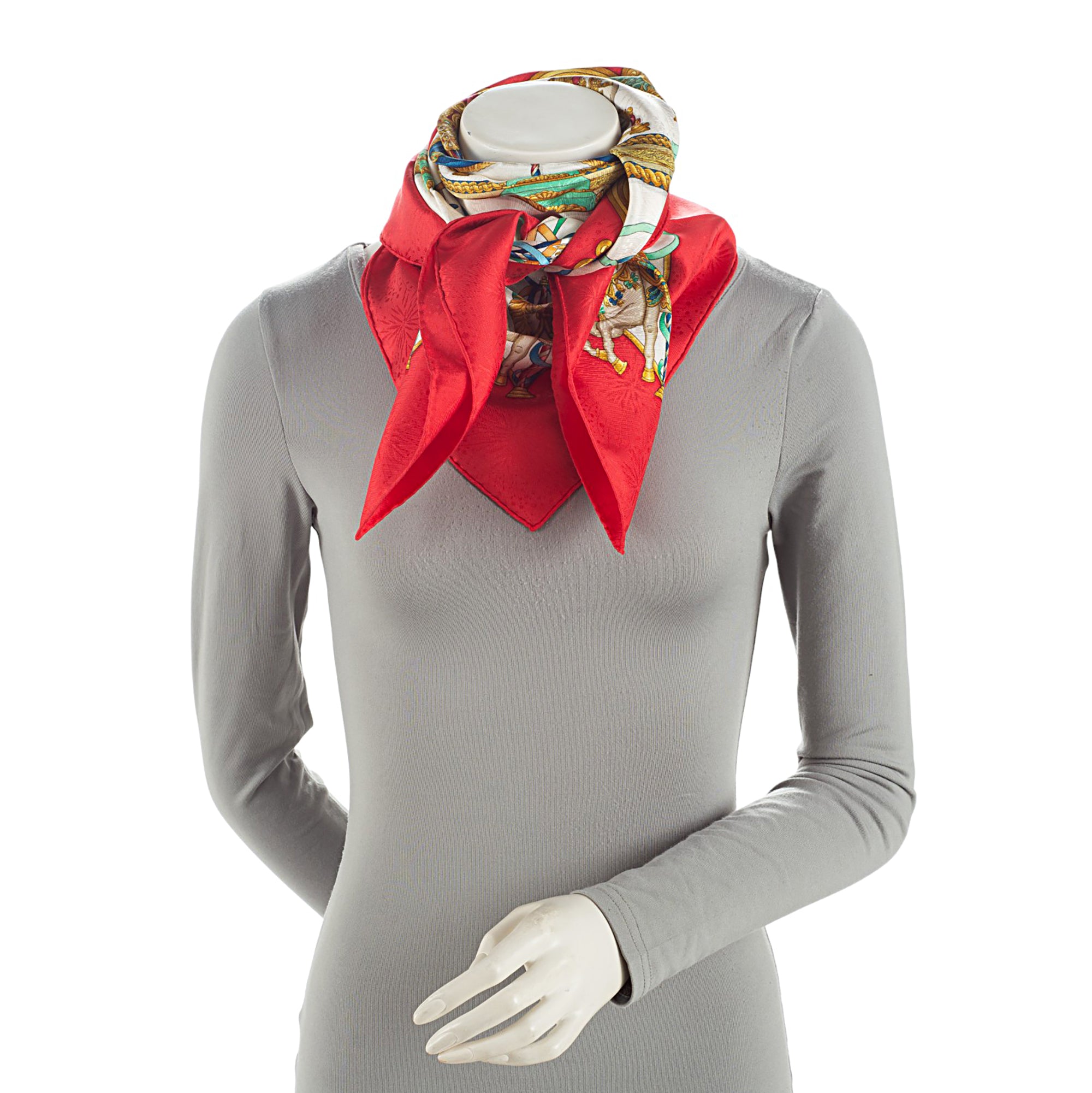 Hermes Silk Luna Park 90cm Scarf (SHF-fnP1yr)