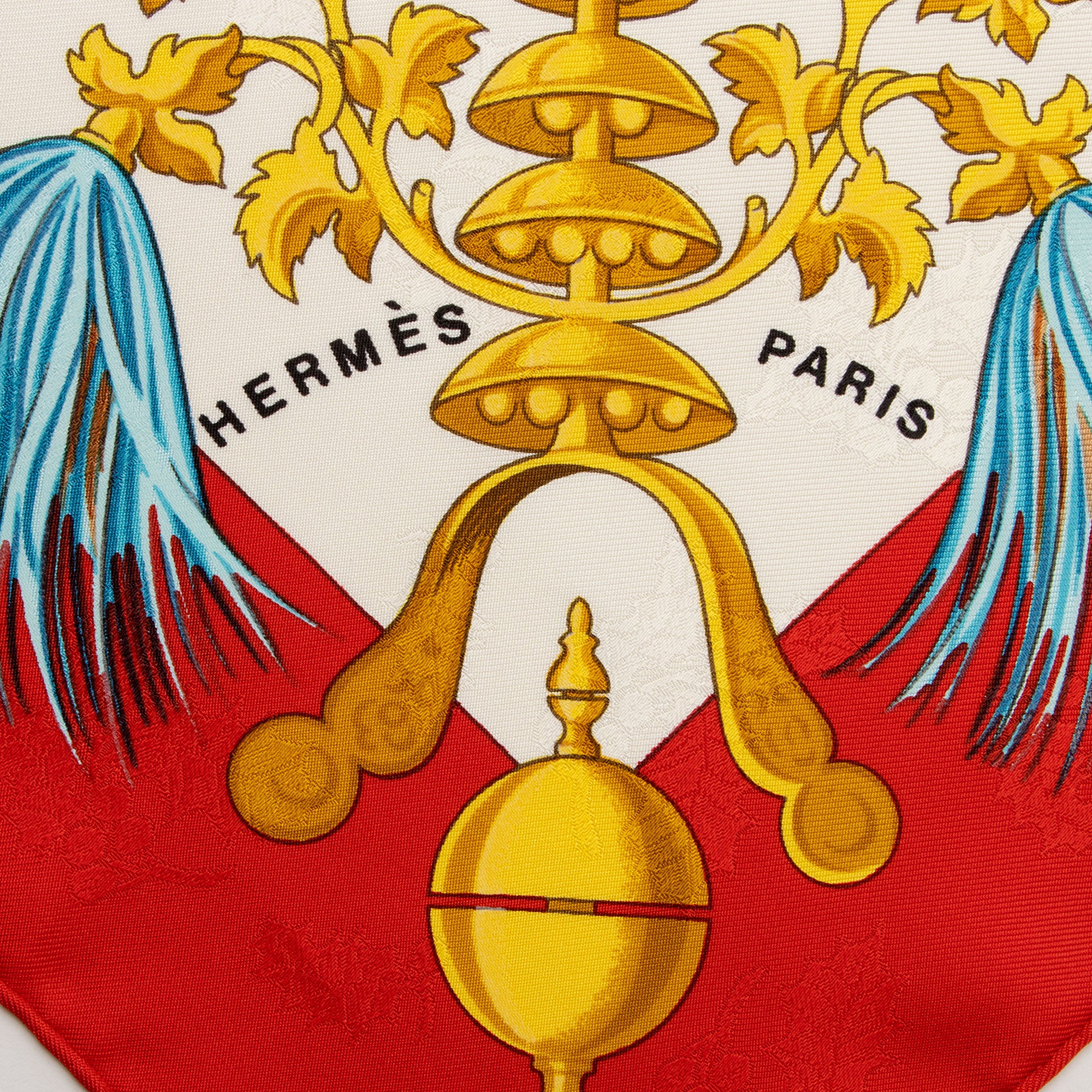 Hermes Silk Plumes et Grelots 90cm Scarf (SHF-vUBtGD)