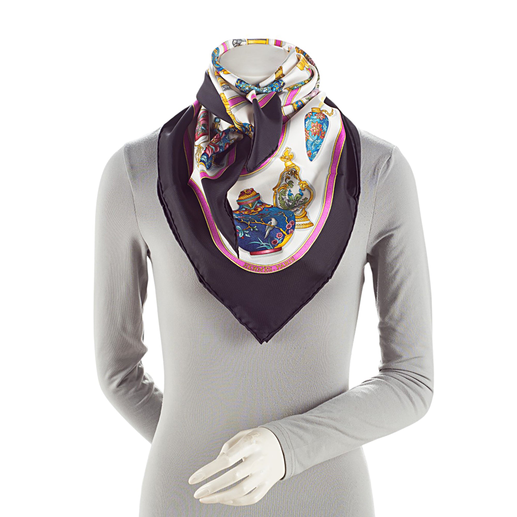 Hermes Silk Qu'importe l Flacon 90cm Scarf