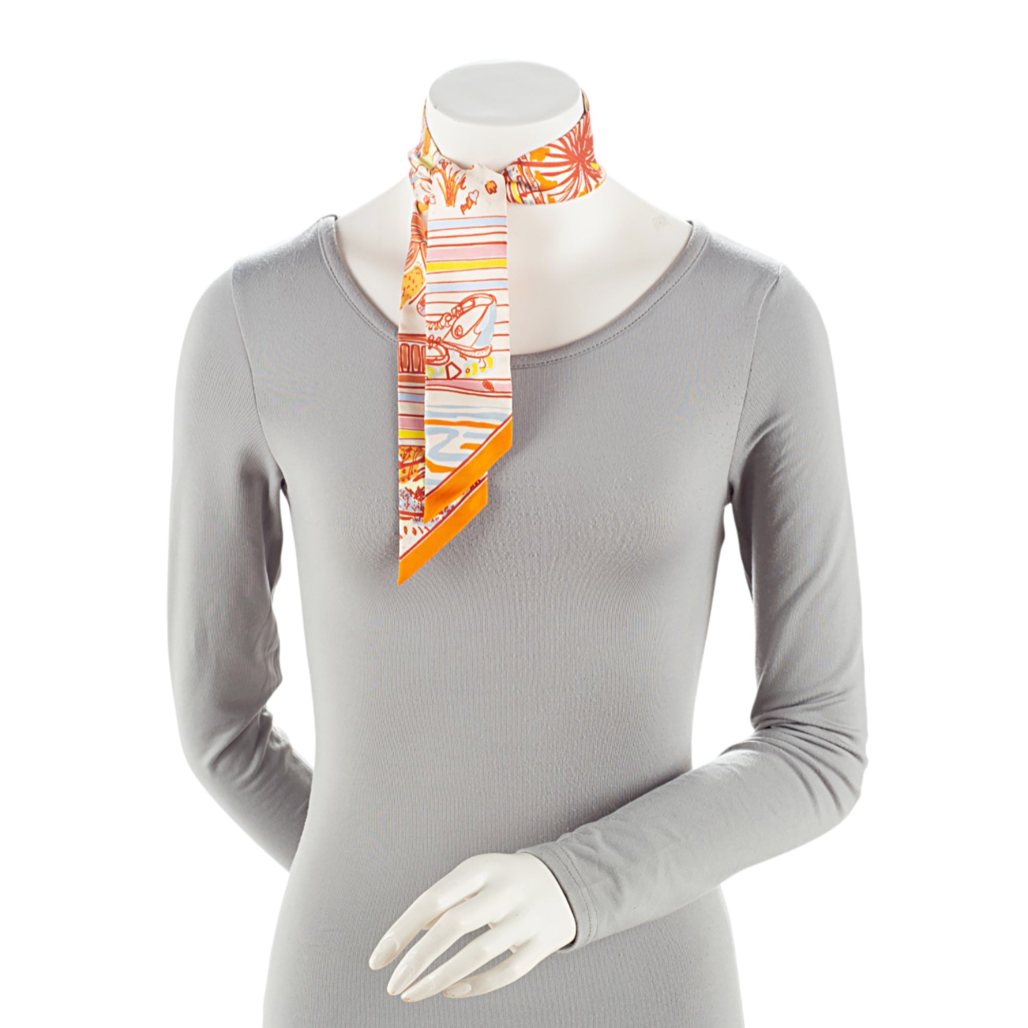 Hermes Silk Rayures d'Ete Twilly