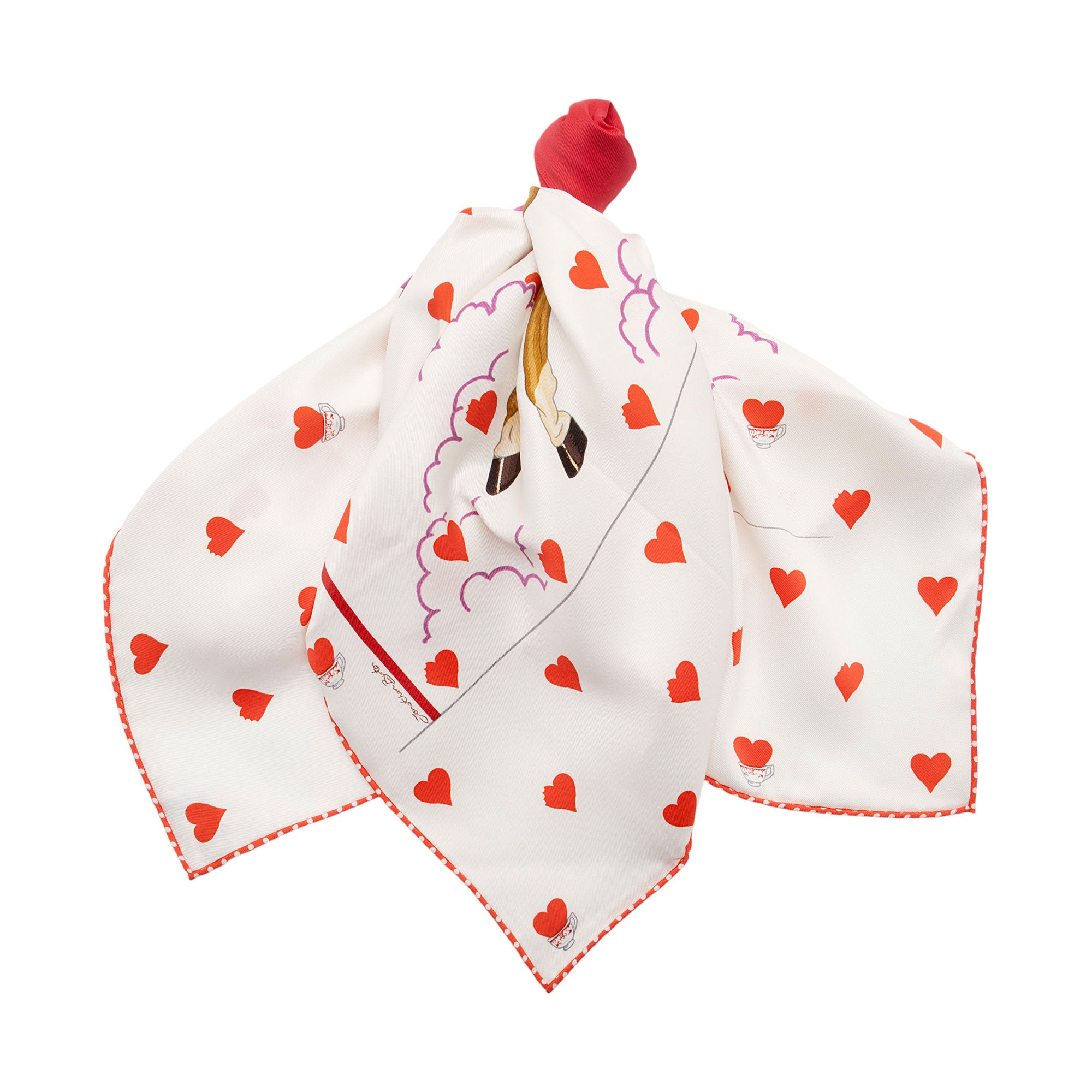 Hermes Silk Tea Time 70cm Scarf (SHF-D4yPBB)