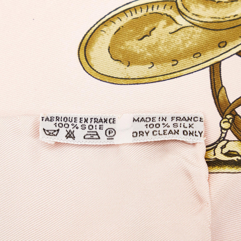 Twilly 86 silk scarf Hermès Gold in Silk - 29903465