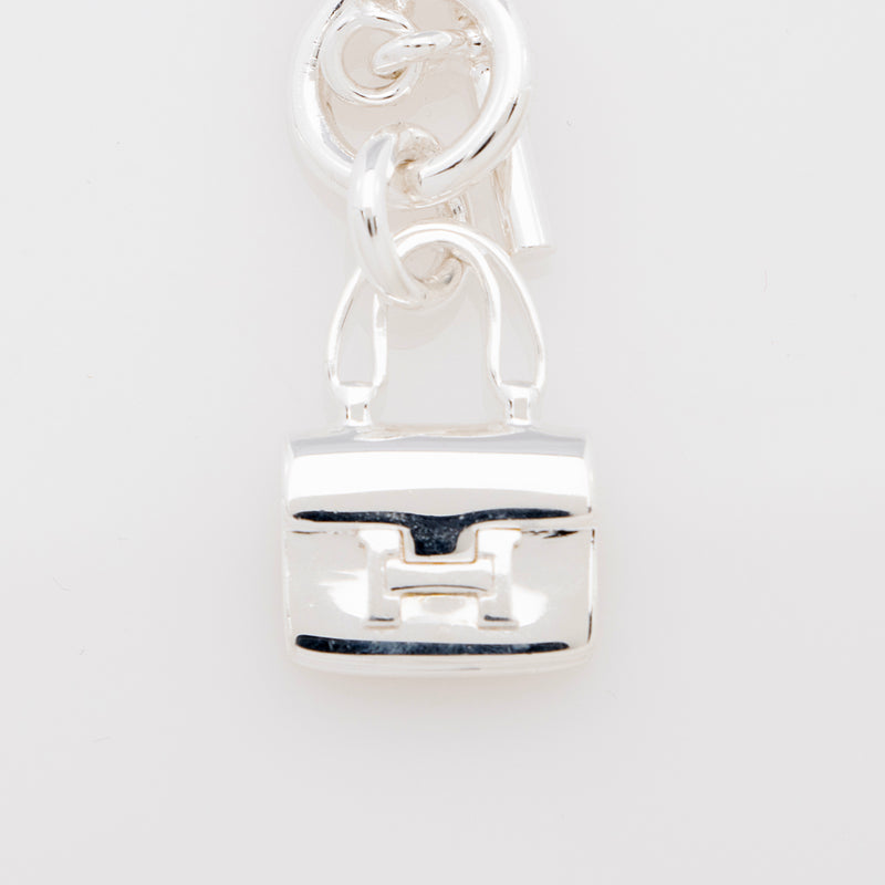 Hermes Sterling Silver Constance Amulettes Pendant Necklace (SHF-n493Pn)