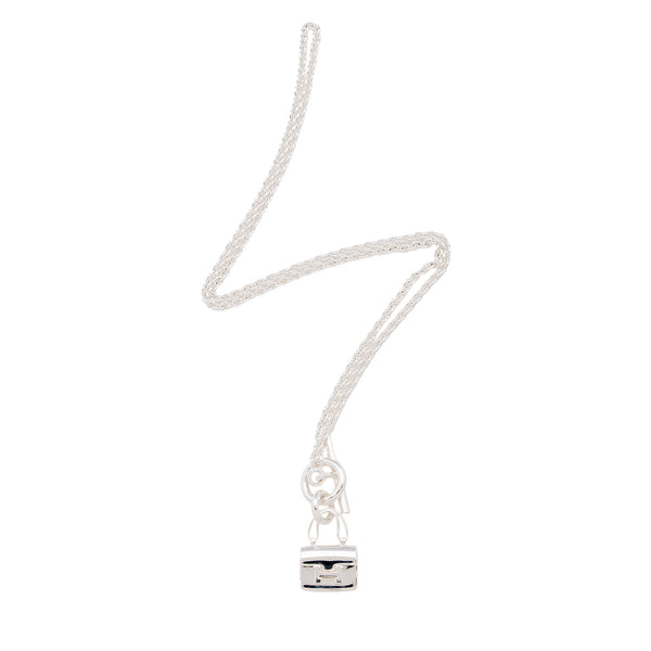 Hermes Sterling Silver Constance Amulettes Pendant Necklace (SHF-n493Pn)