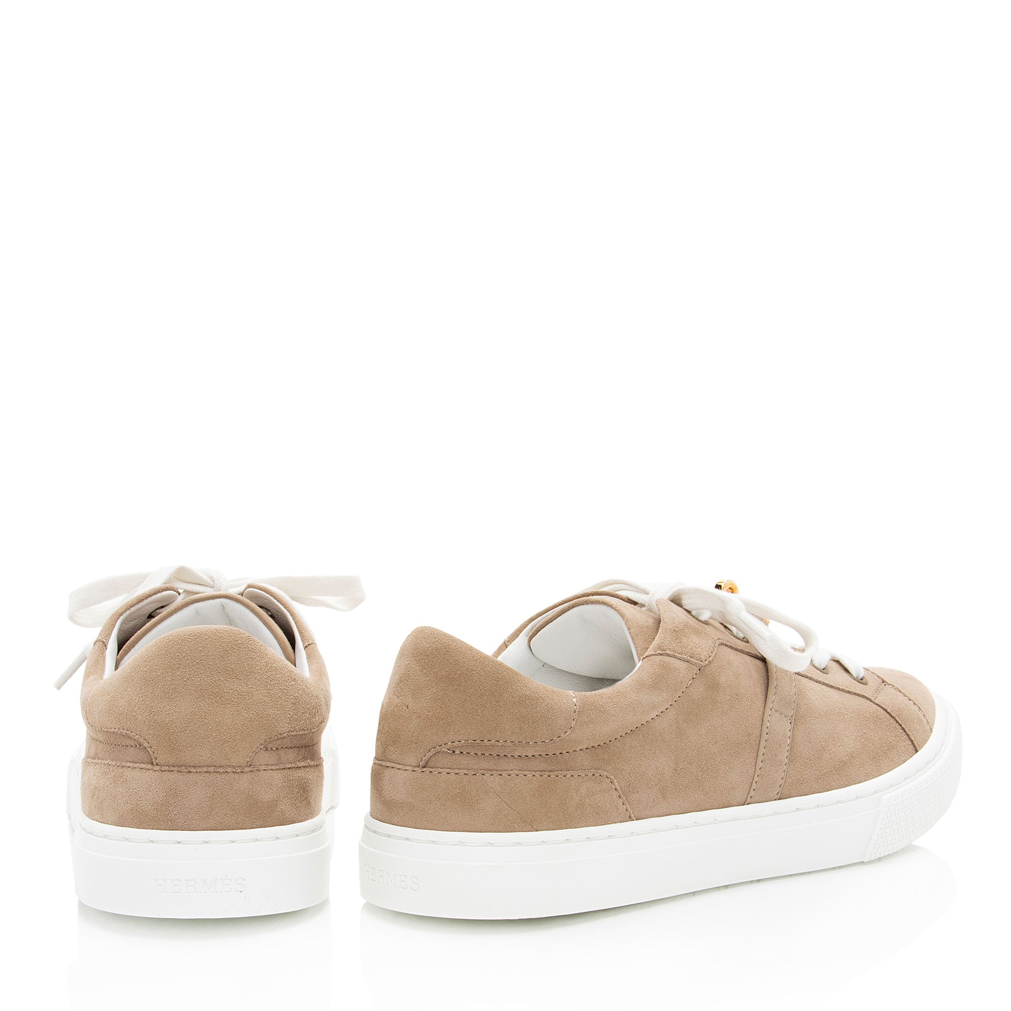 Hermes Suede Goatskin Day Sneaker - Size 8 / 38
