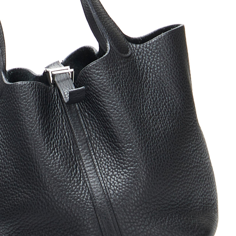 Hermes Picotin Lock 22 Bag Black Taurillon Clemence