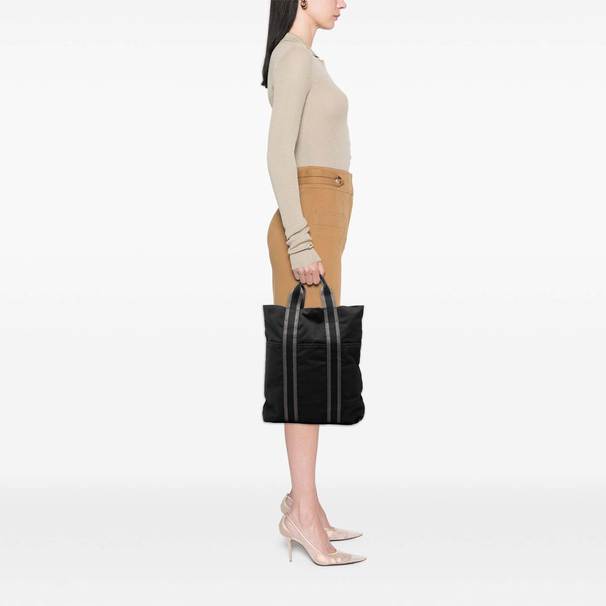 Hermes Toile Fourre Tout Cabas