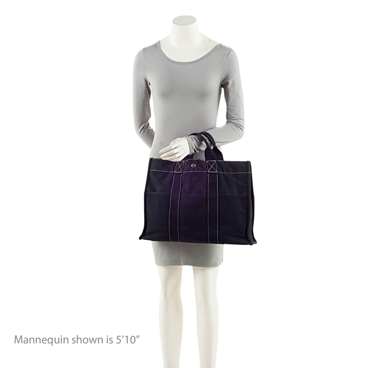 Hermes Vintage Toile Fourre Tout MM Tote
