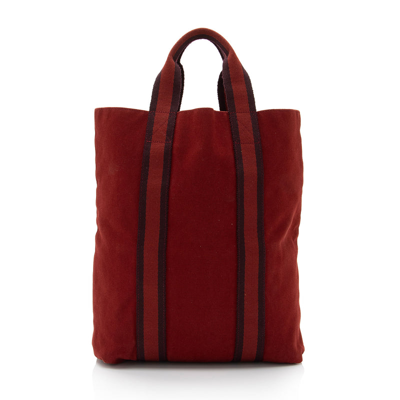 Hermes Toile Fourre Tout Shopping Tote (SHF-Cp7PyS)
