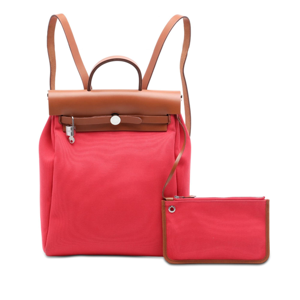 Hermes Toile Herbag A Dos Zip Retourne Backpack