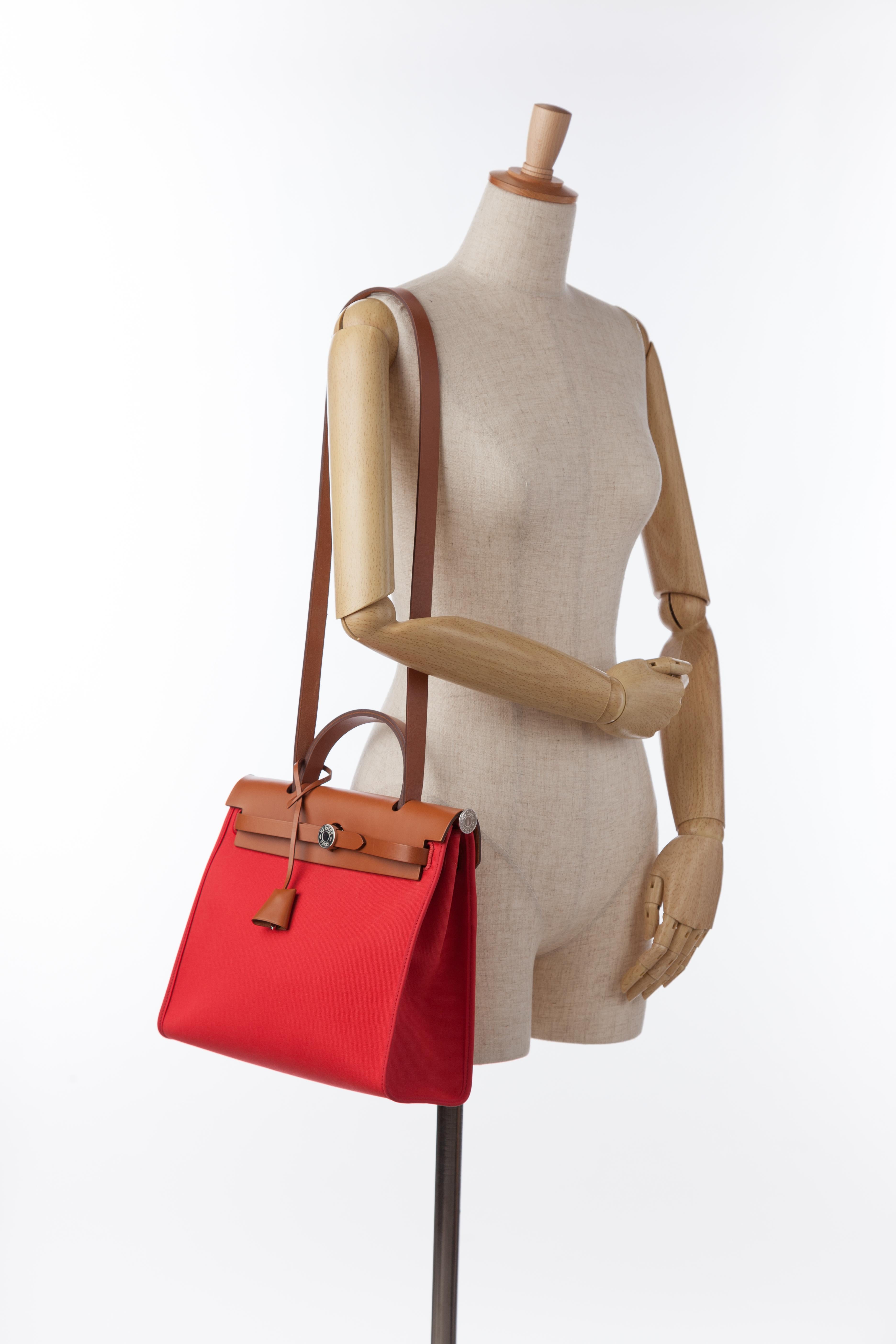 Hermes Toile Herbag Zip 31 (SHG-UMliPY)