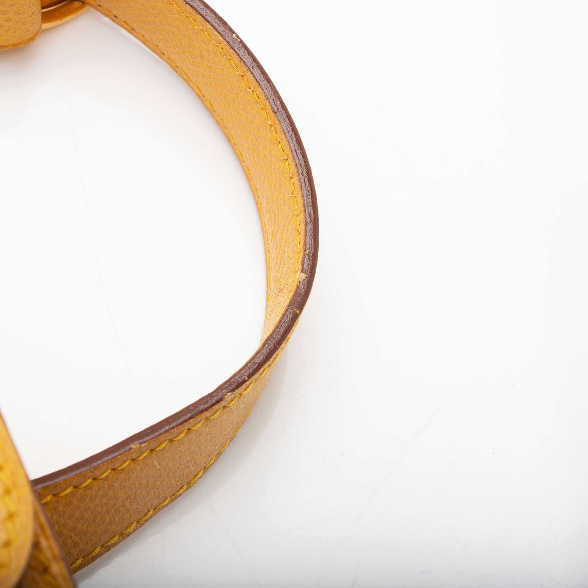 Hermes Vintage Chevel Leather Pochette Green Belt Bag (SHF-Zes22t)