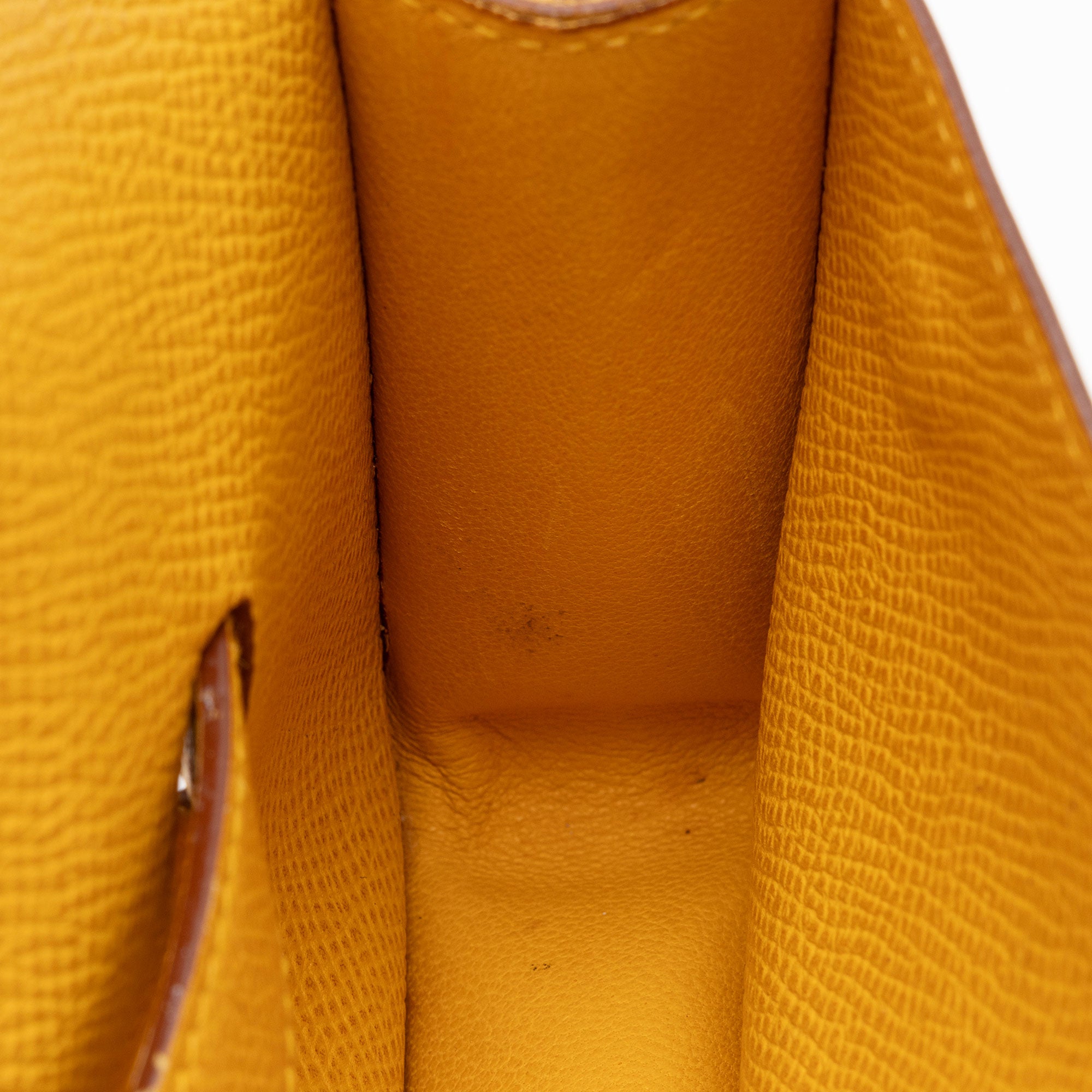 Hermes Vintage Chevel Leather Pochette Green Belt Bag (SHF-Zes22t)