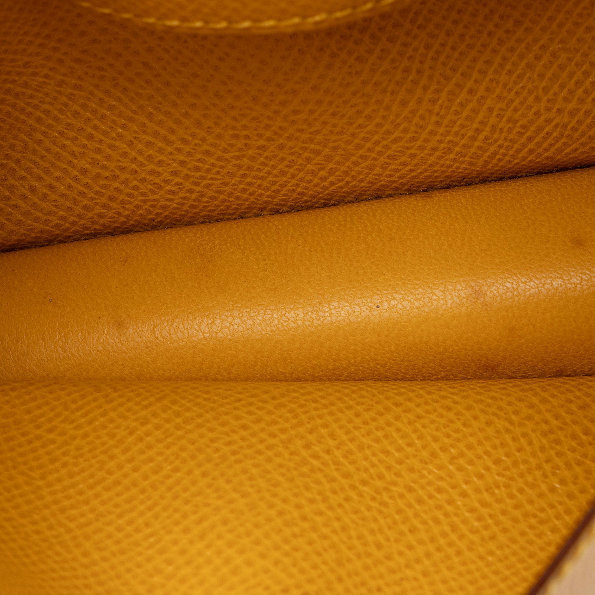 Hermes Vintage Chevel Leather Pochette Green Belt Bag (SHF-Zes22t)