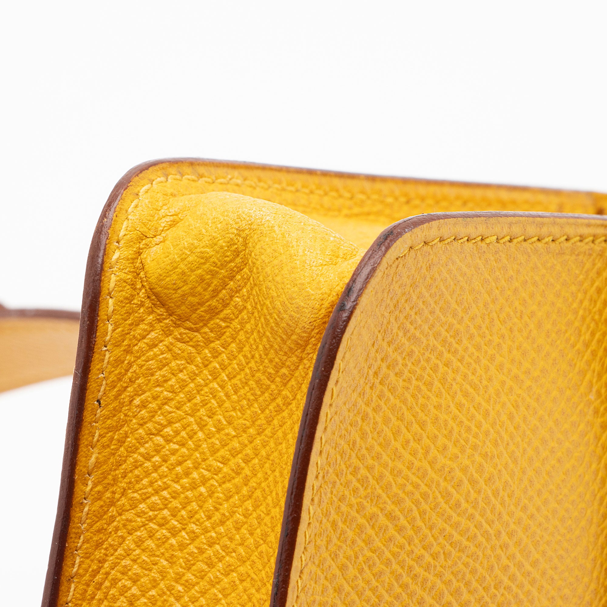 Hermes Vintage Chevel Leather Pochette Green Belt Bag (SHF-Zes22t)