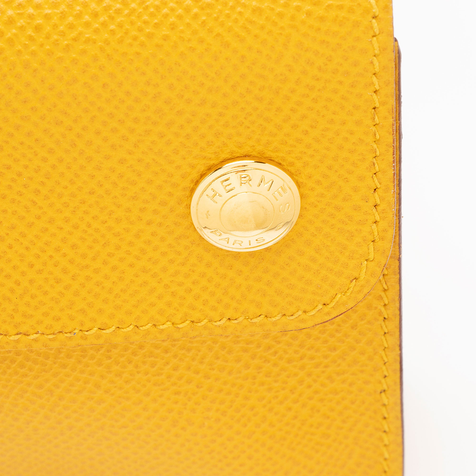 Hermes Vintage Chevel Leather Pochette Green Belt Bag (SHF-Zes22t)