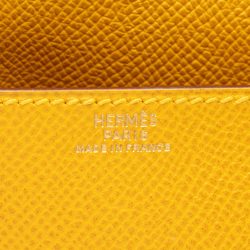 Hermes Vintage Chevel Leather Pochette Green Belt Bag (SHF-Zes22t)