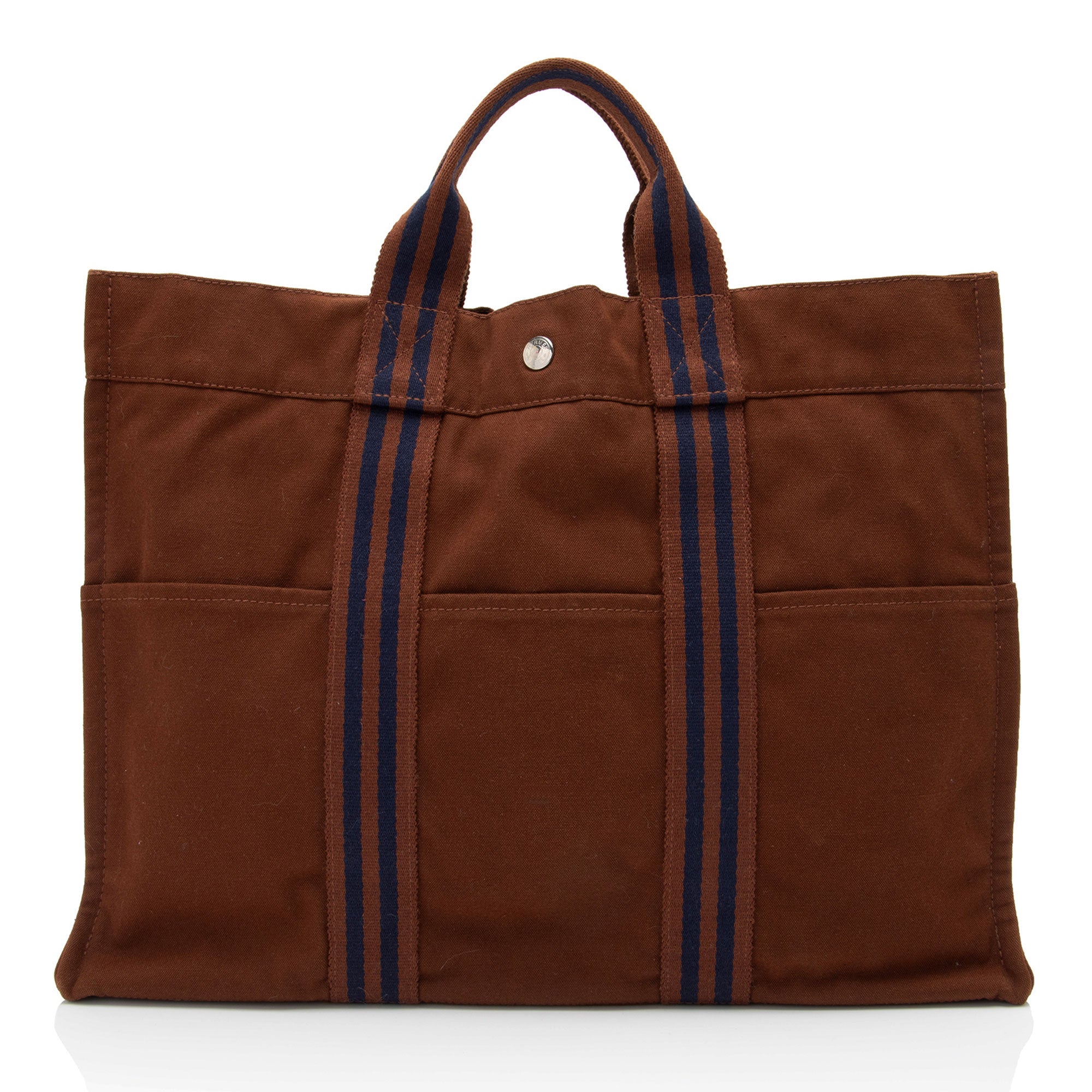 Hermes Vintage Canvas Herline MM Tote (SHF-ZDuu4C)