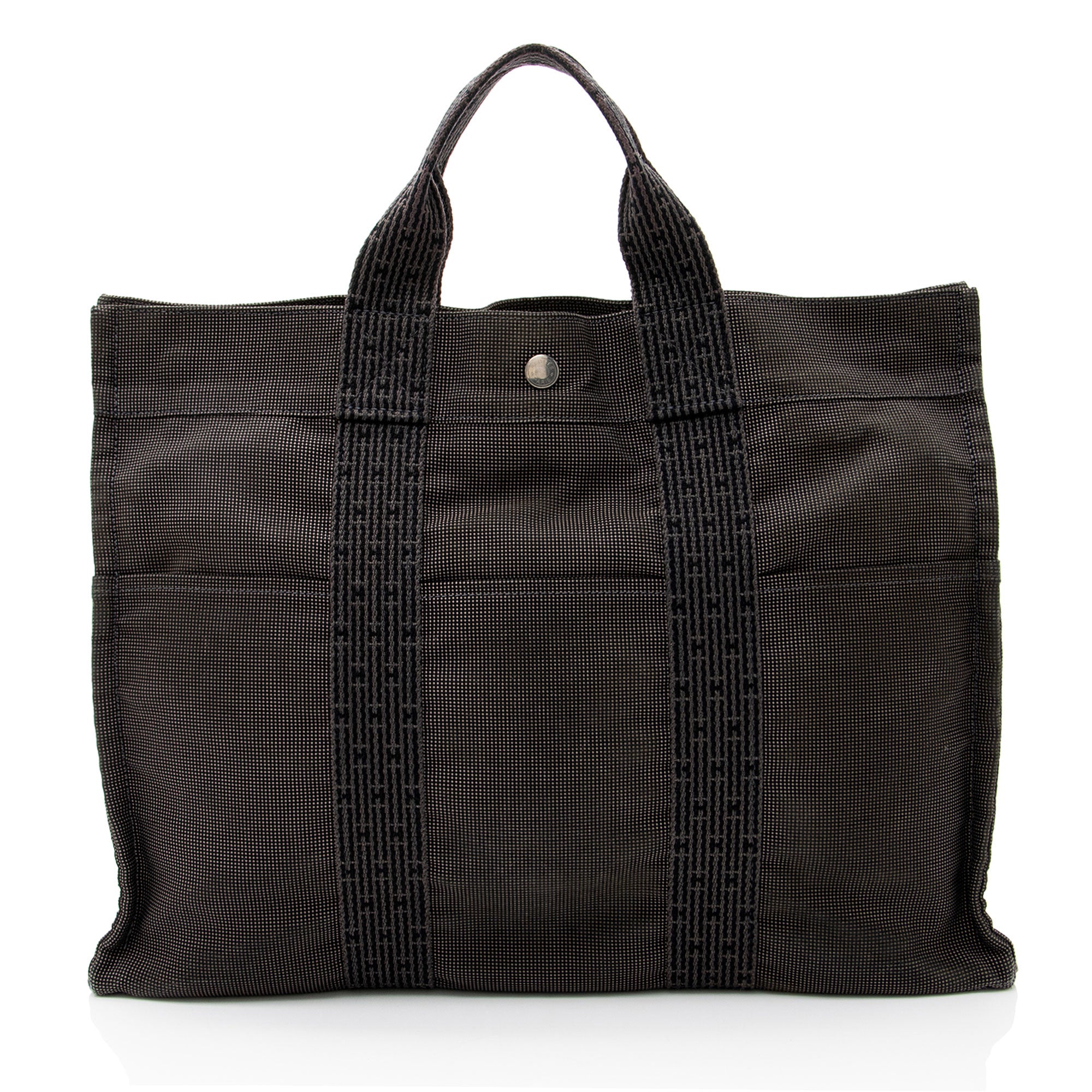 Hermes Vintage Canvas Herline MM Tote