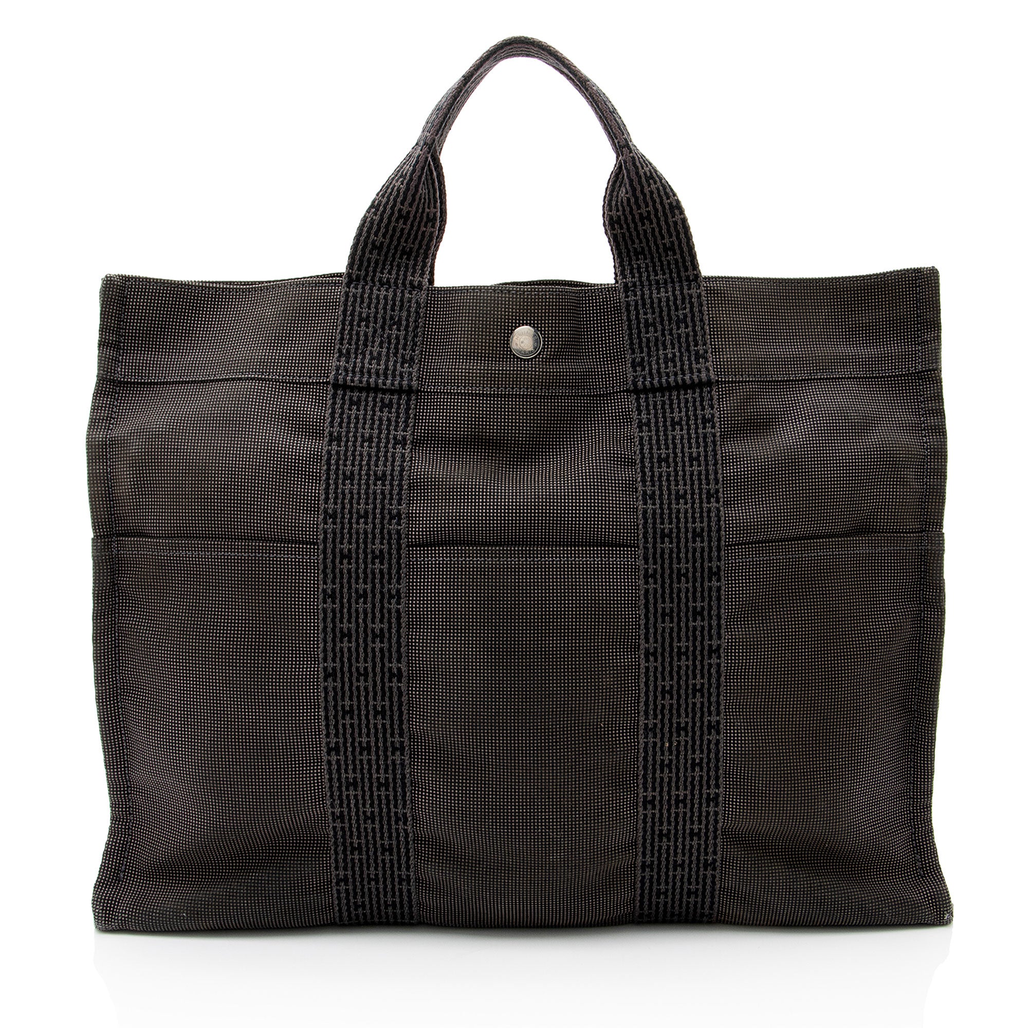 Hermes Vintage Canvas Herline MM Tote