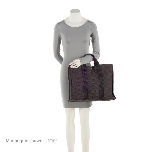 Hermes Vintage Canvas Herline MM Tote