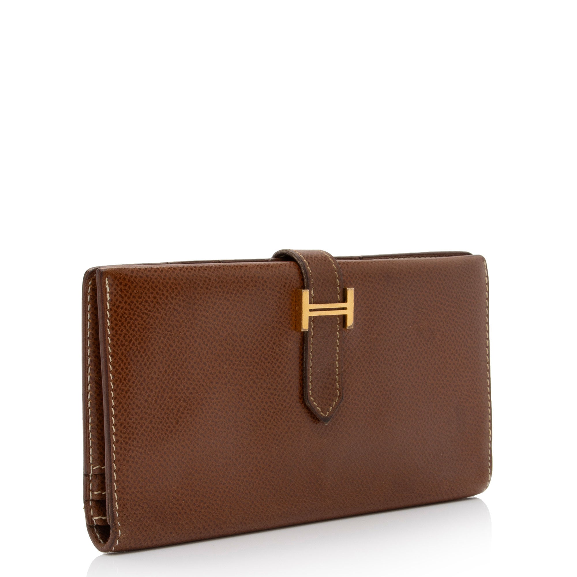 Hermes Vintage Veau Grain Lisse Bearn Wallet (SHF-ApSlRO)