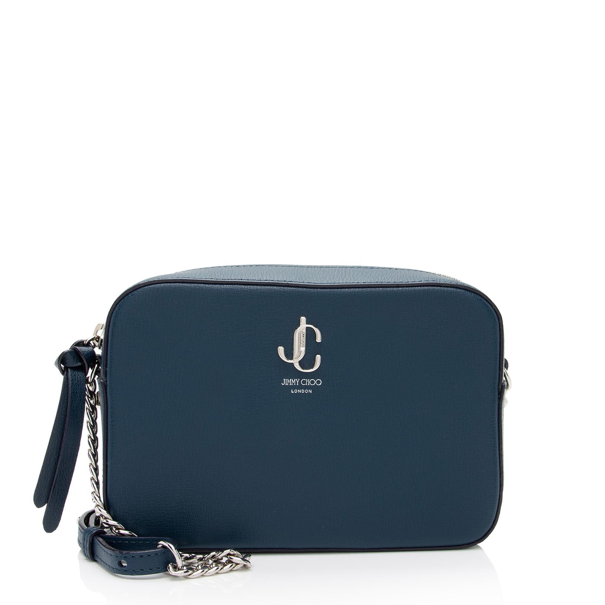 Jimmy Choo Calfskin JC Emblem Camera Bag (SHF-3ysAsp)